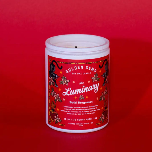 The Luminary - Bold Bergamot Soy Wax Mantra Candle