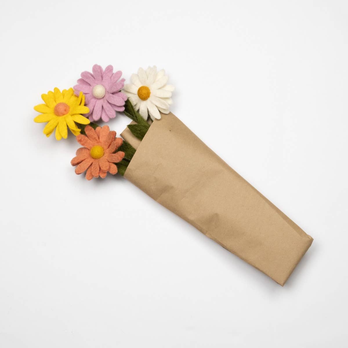 Felt Décor - Pastel Daisy Felt Flower Stems