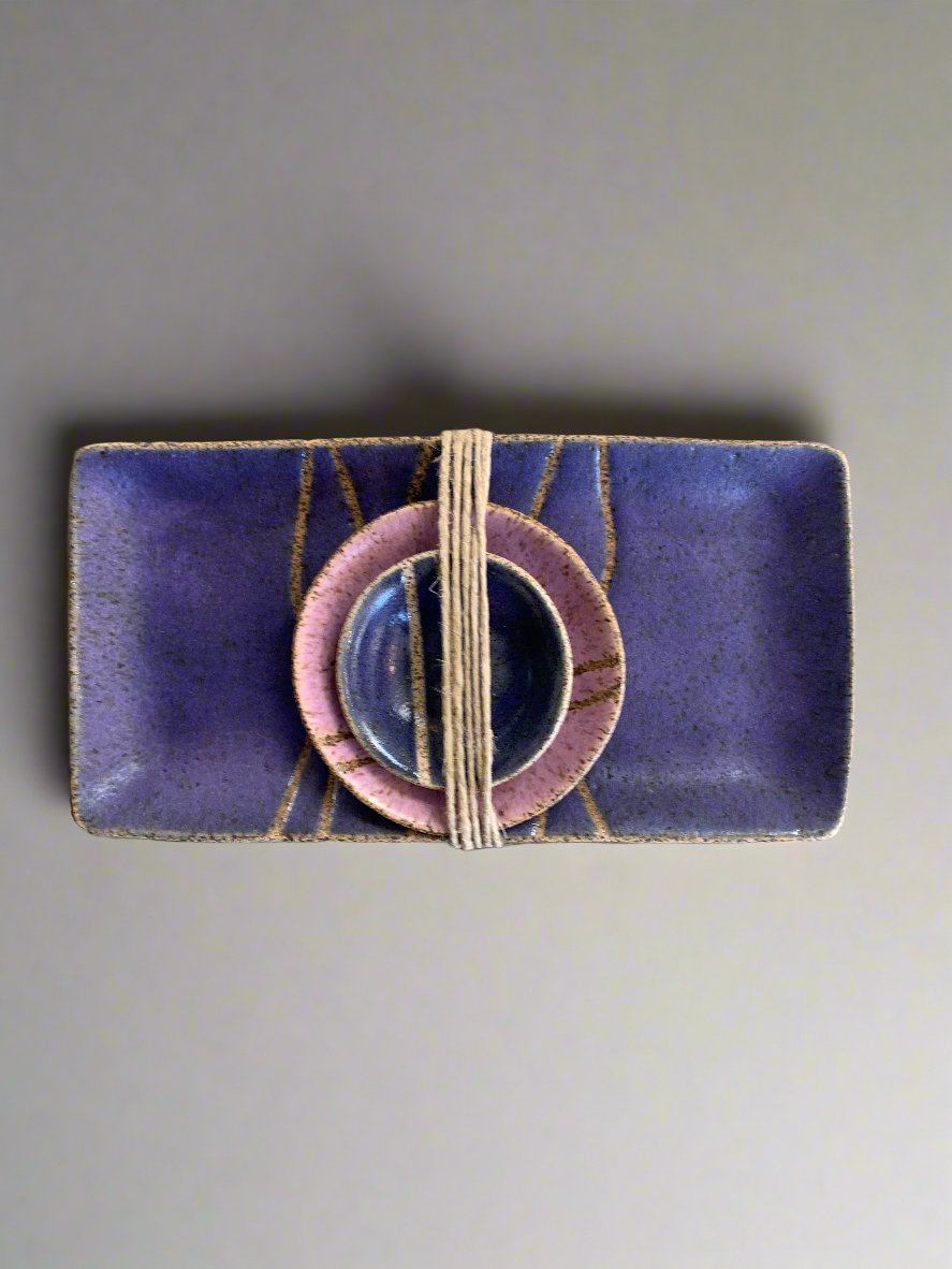 Zak Pottery: Rectangle Trays with Bowls