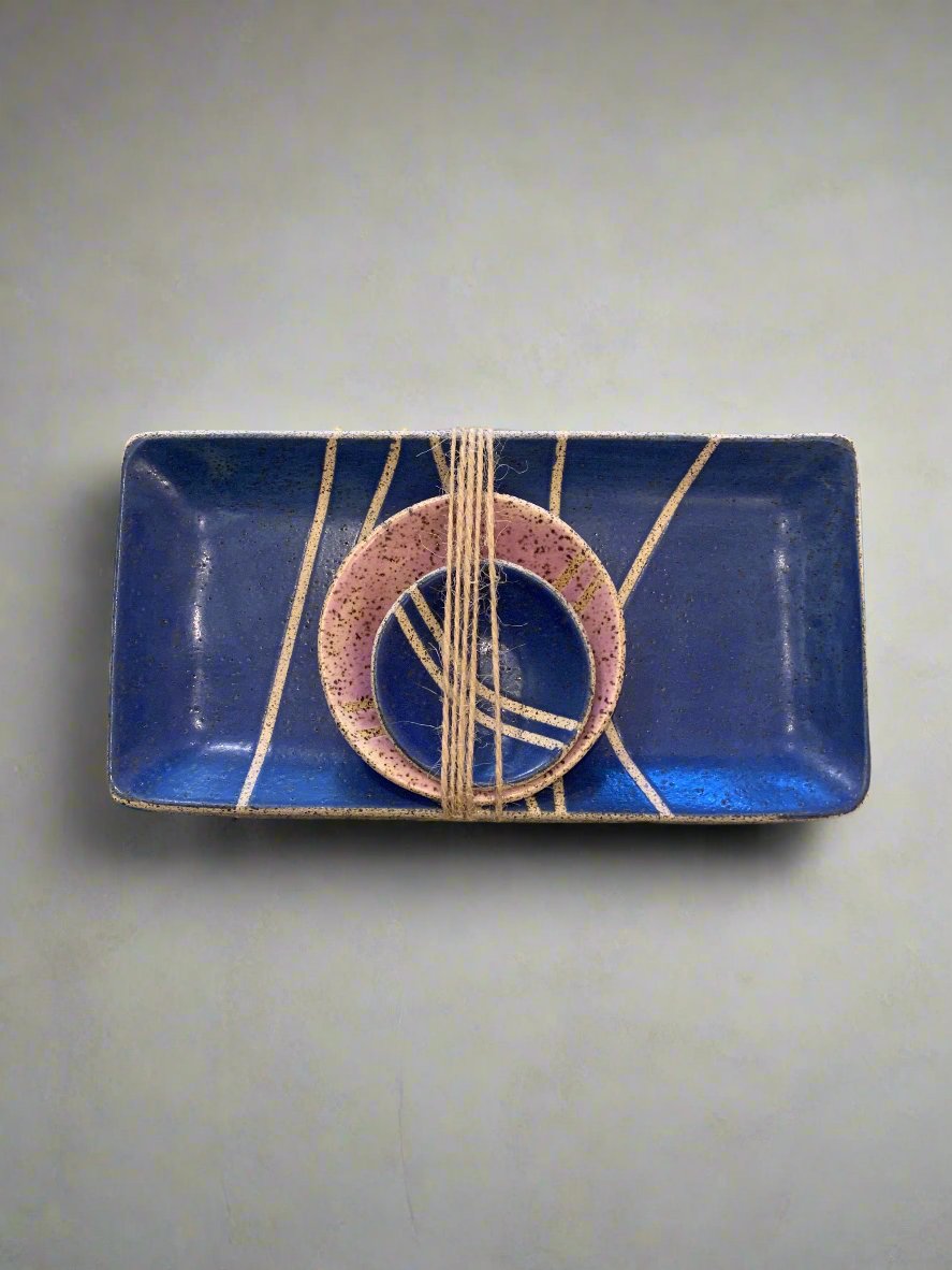 Zak Pottery: Rectangle Trays with Bowls