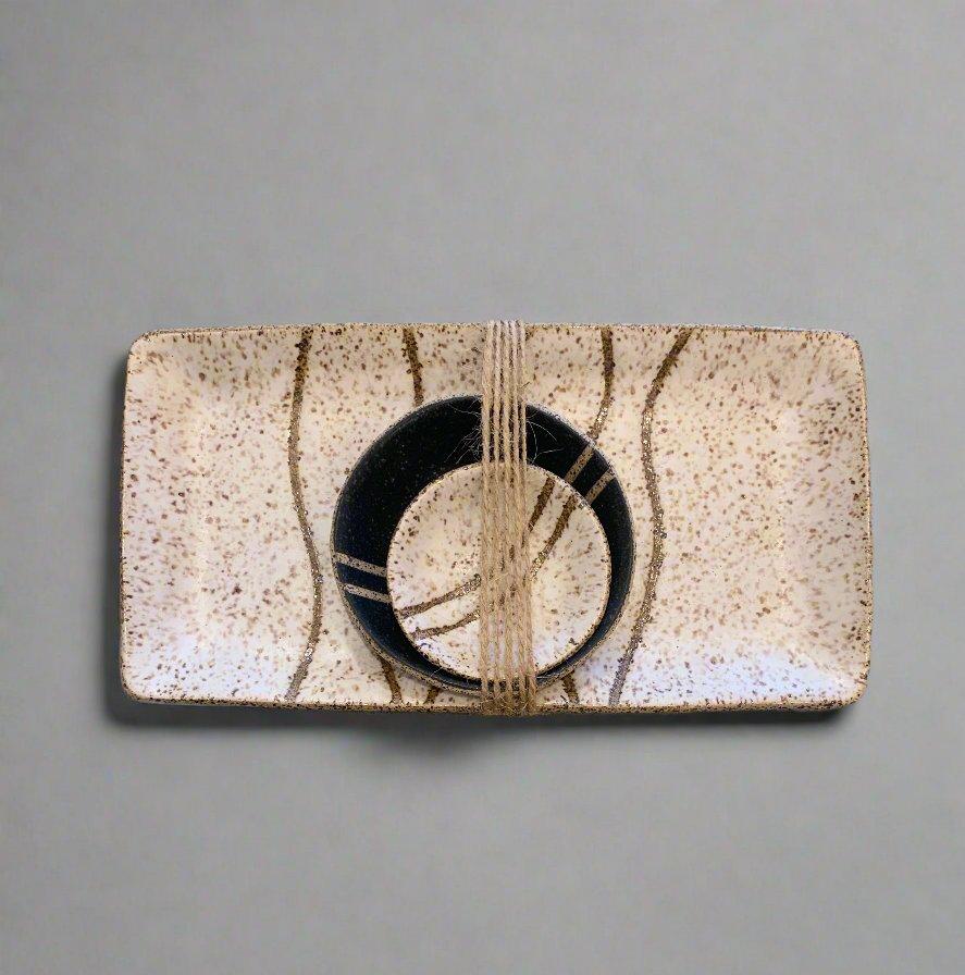 Zak Pottery: Rectangle Trays with Bowls