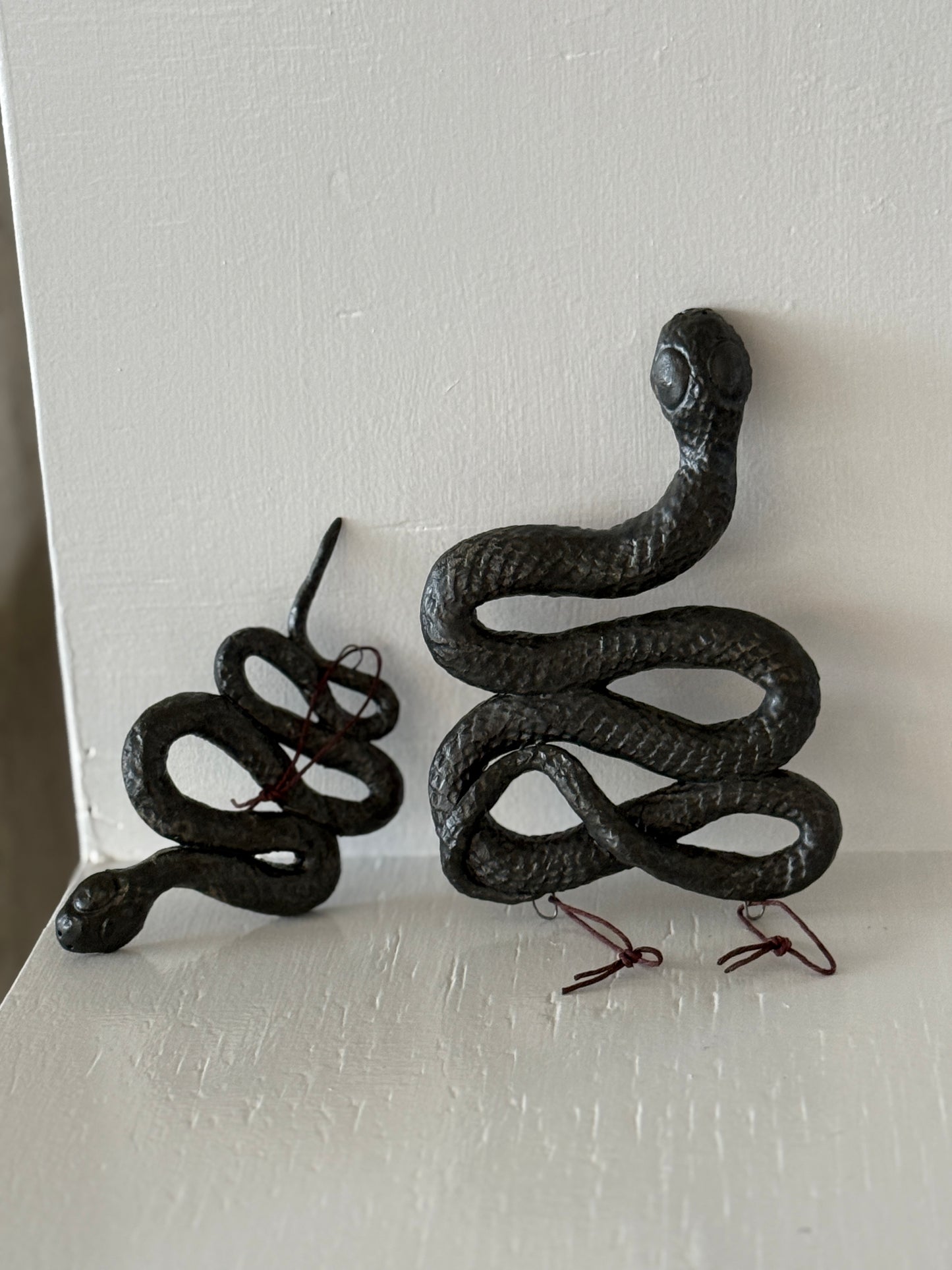 Giessow Pottery: Large Baby Snake ornament