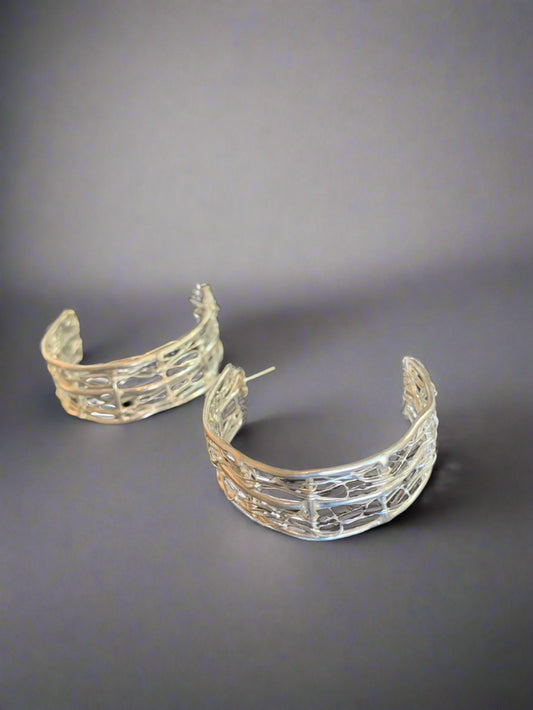 Uncommon Threads: Crocheted Hoop Earrings
