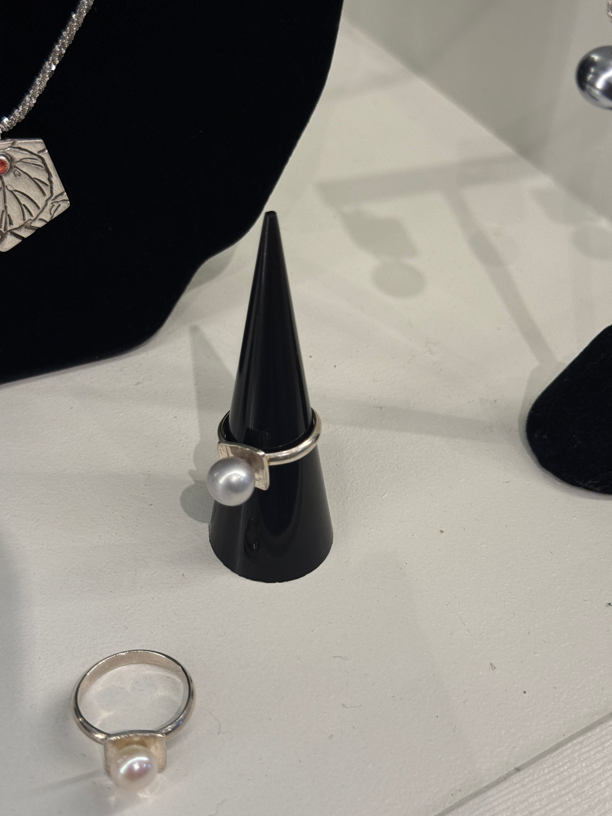 Leigh Roberts: Sterling + Blue Pearl Ring