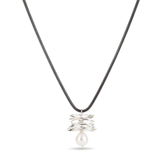 Uncommon Threads: Pearl in a Nest Pendant