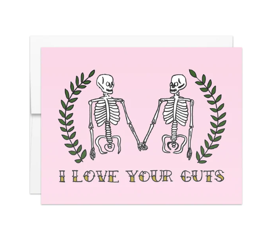 "I Love Your Guts" Notecard