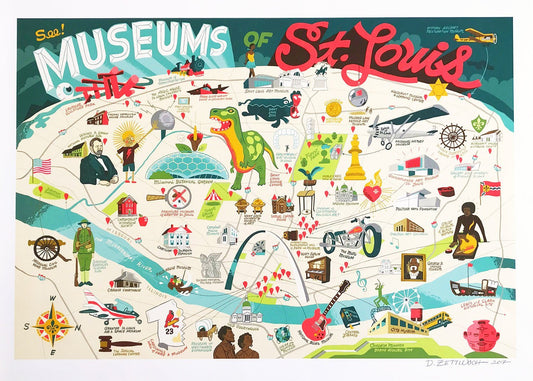 Museums of St. Louis Poster