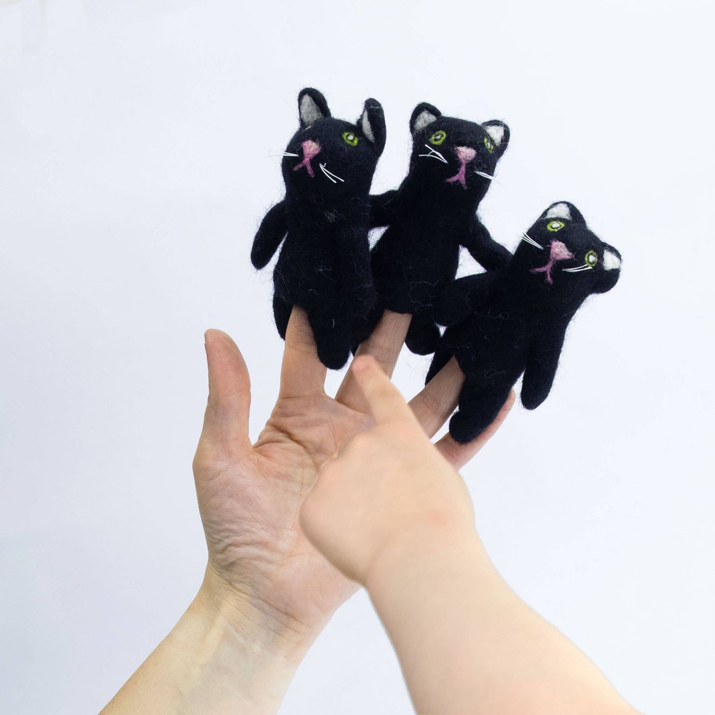 Finger Puppets - Sensory Play - Black Cat