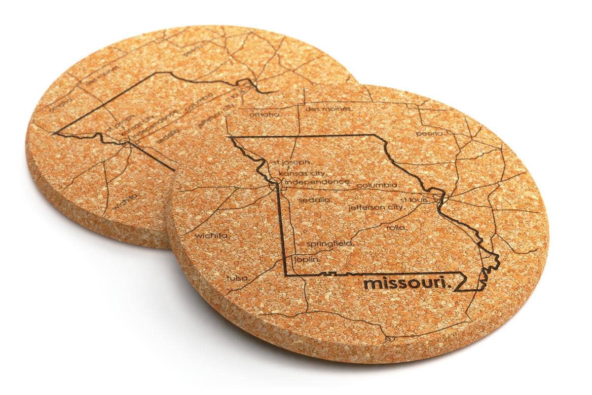 Missouri Cork Coaster - Set of 2