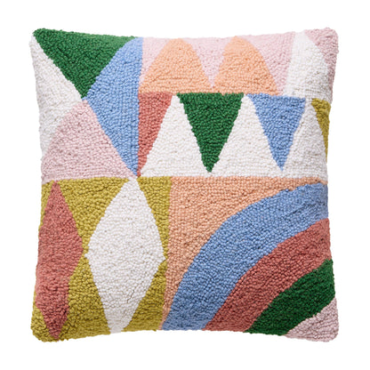 Rainbow Collage Hook Pillow - Ampersand