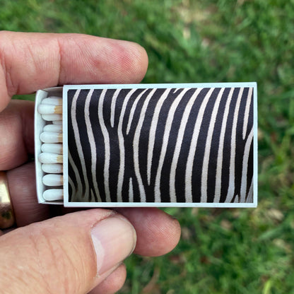 Matches • Zebra Skin Matchboxes • Home Decor for Candles