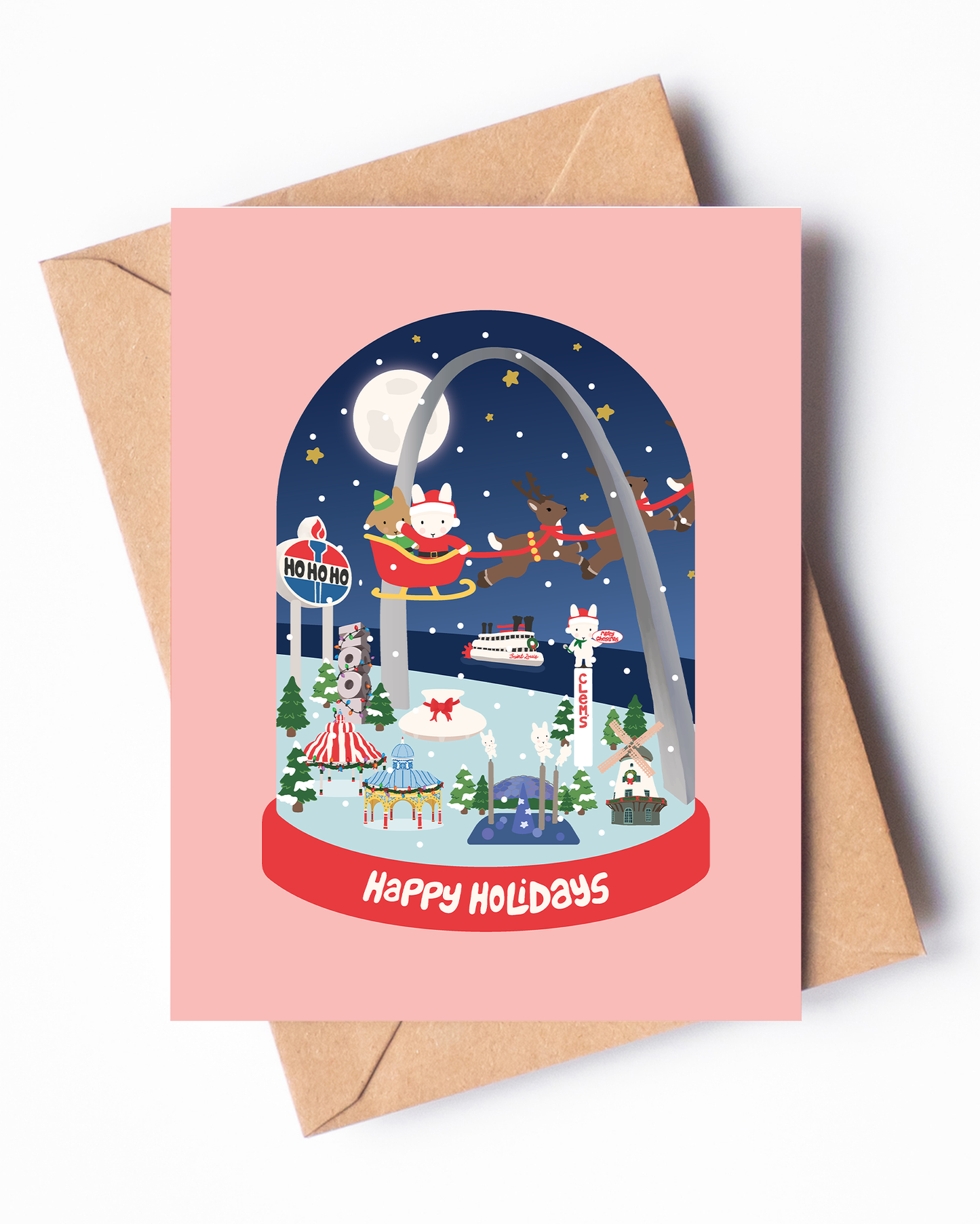Saint Louis Snowglobe Holiday Card