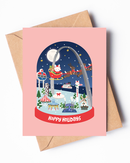Saint Louis Snowglobe Holiday Card