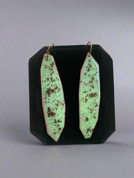 Robert Thomas Mullen: Large Enamel Earrings