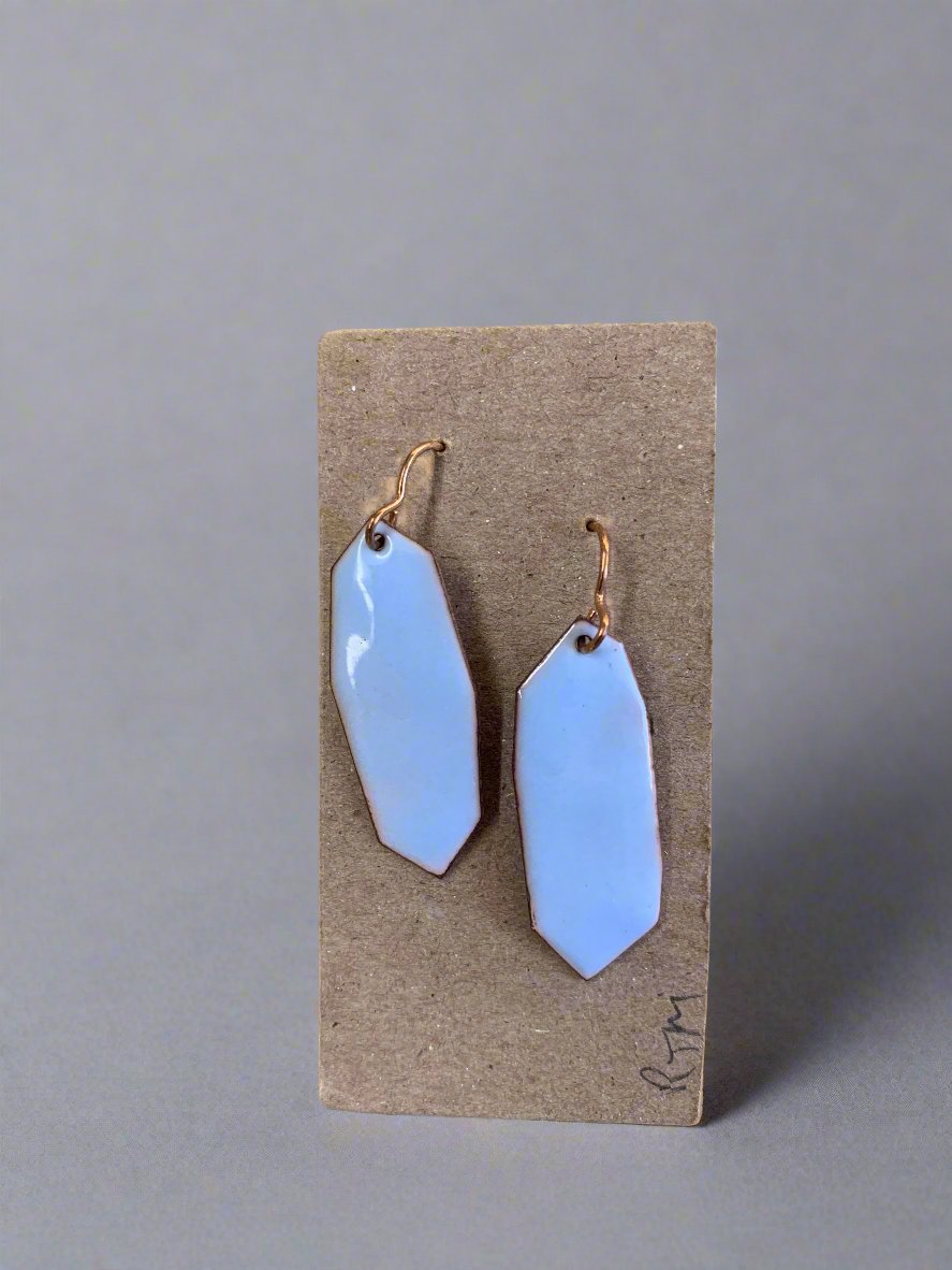 Robert Thomas Mullen: Enamel and Bronze Earrings