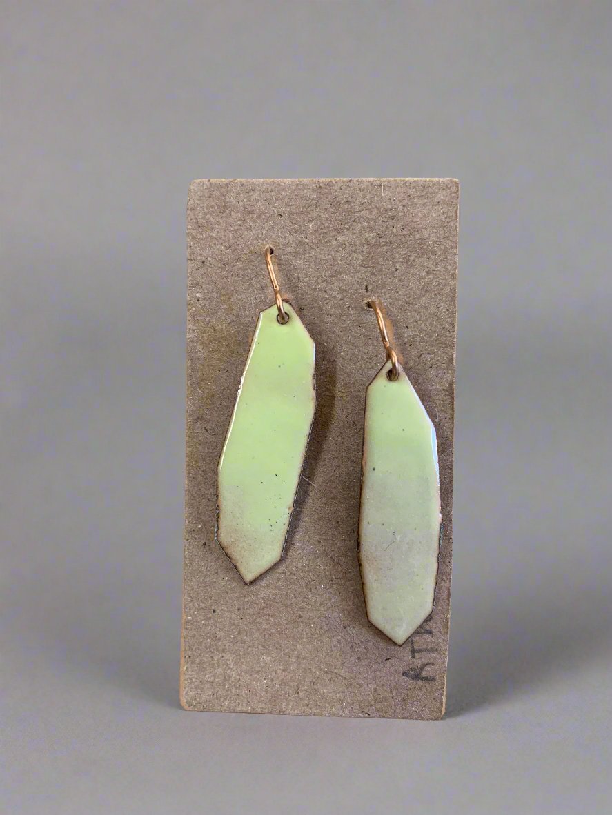 Robert Thomas Mullen: Enamel and Bronze Earrings