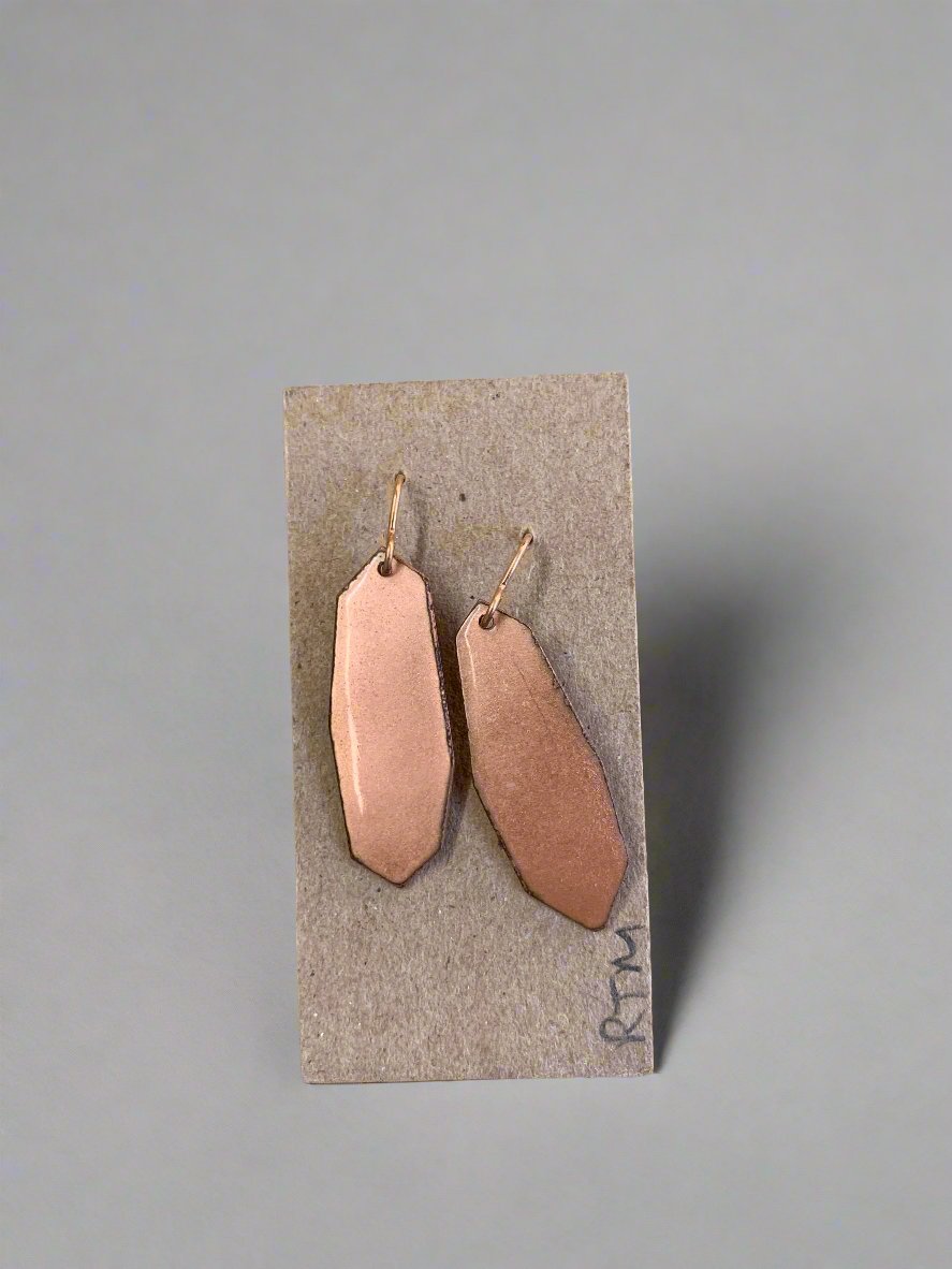 Robert Thomas Mullen: Enamel and Bronze Earrings