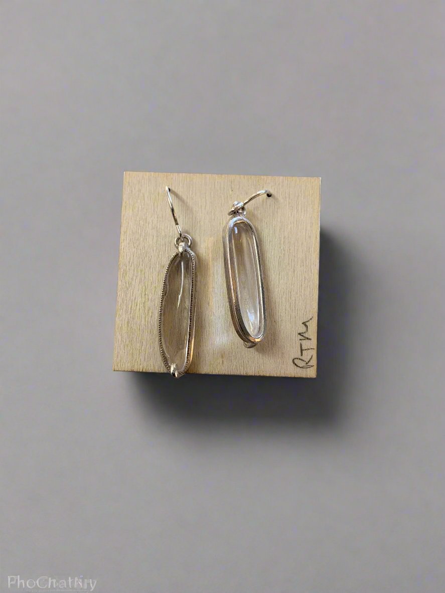 Robert Thomas Mullen: Clear Drop Earrings