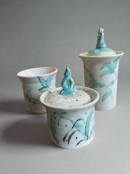 Elaine Unell: Painted Jars / Pitchers