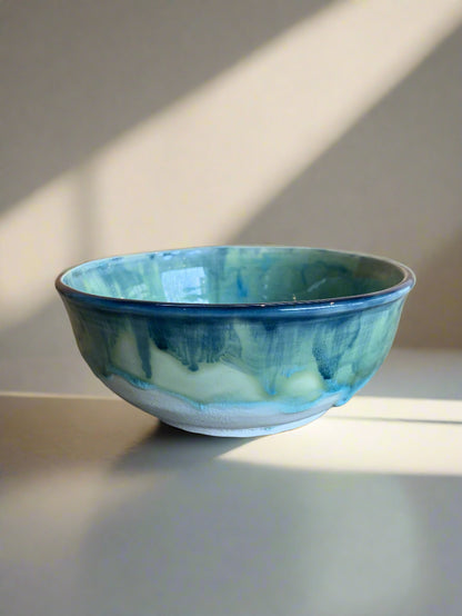 Elaine Unell: Blue Painted Ceramic Bowls