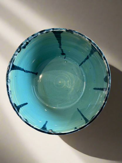 Elaine Unell: Blue Painted Ceramic Bowls