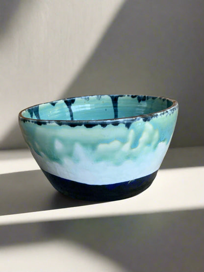 Elaine Unell: Blue Painted Ceramic Bowls