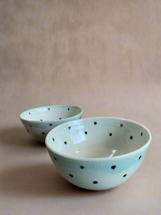 Elaine Unell: Ceramic Dotted Bowls