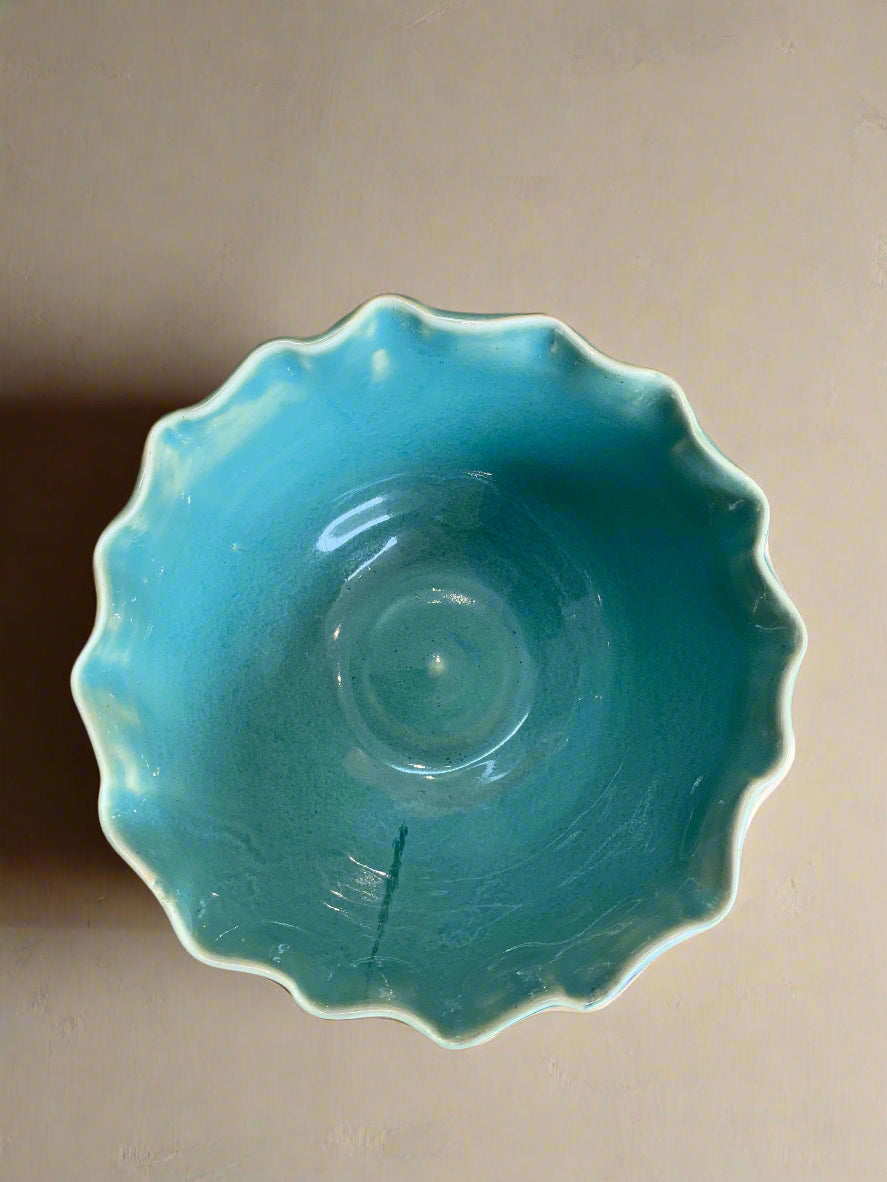 Elaine Unell: Blue Painted Ceramic Bowls