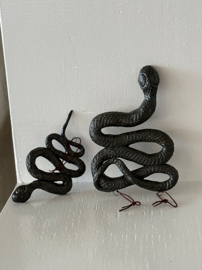 Giessow Pottery: Large Baby Snake ornament