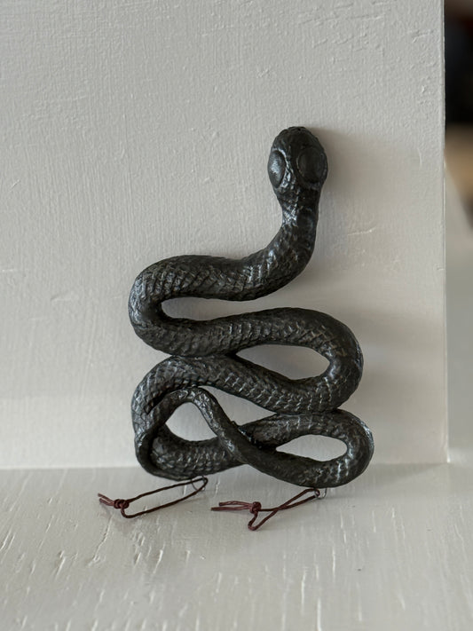 Giessow Pottery: Large Baby Snake ornament