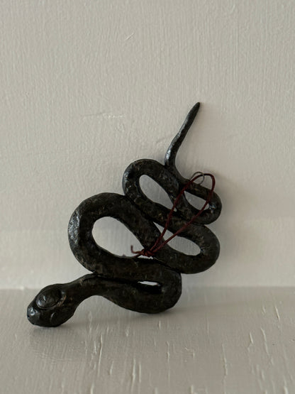 Giessow Pottery: Small Baby Snake ornament
