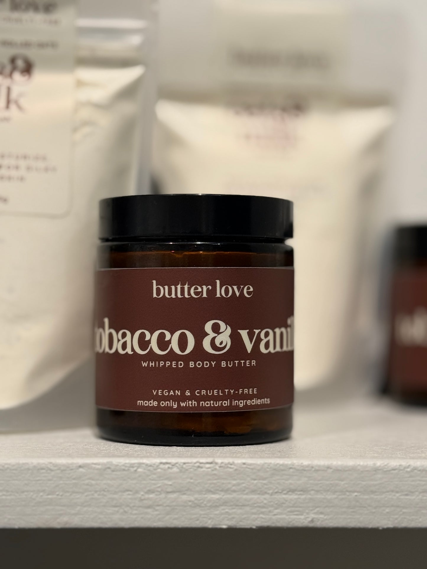 Butter Love: Tobacco and Vanilla Body Butter (4oz)