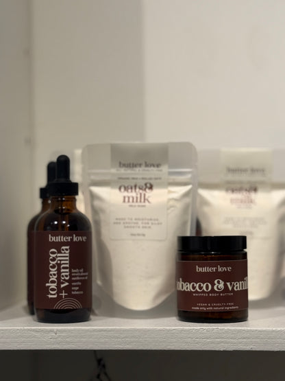 Butter Love: Tobacco and Vanilla Body Butter (4oz)