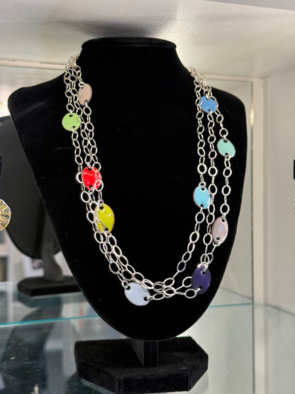 Leigh Roberts: Multicolored Enamel Ovals
