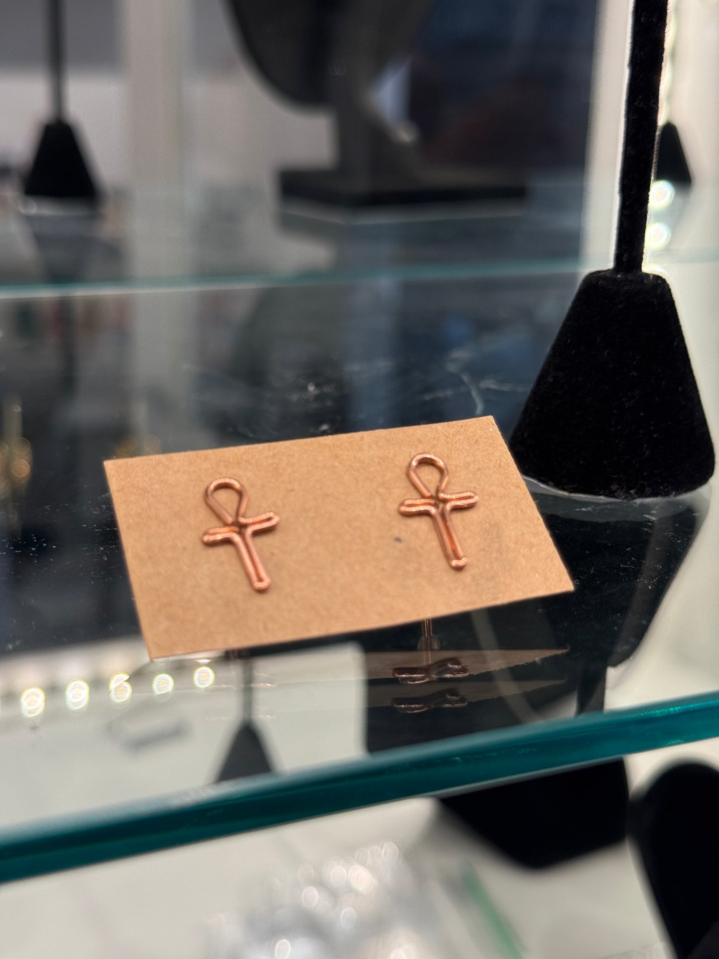 Earth Angel Heals: Copper Ankh Studs