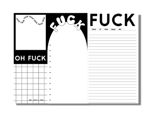 "Fuck" Note Pad