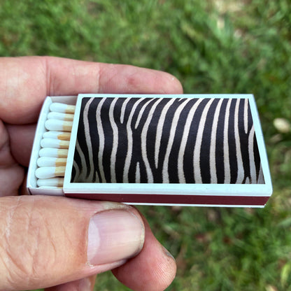 Matches • Zebra Skin Matchboxes • Home Decor for Candles