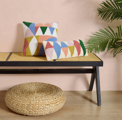 Rainbow Triangles Hook Pillow - Ampersand